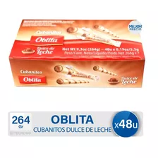 Cubanitos Oblita Dulce De Leche Oblea X48u - Mejor Precio