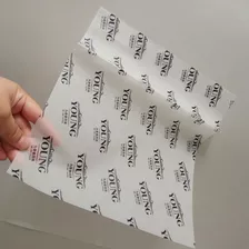 Papel Antigrasa Personalizado Para Comida Con Su Logo+diseño