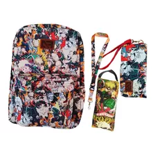 Mochila + Bolsita + Cartera + Potagafete Boku No Hero