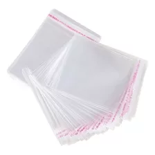 Saco Adesivado Plástico Transparente C/ Aba 5x7 C 500 Pcs