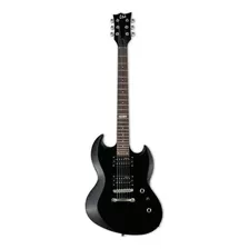 Guitarra Eléctrica Ltd Viper10 Negra Incluye Funda Color Negro Orientación De La Mano Diestro