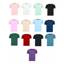 Set Playeras Mayoreo Colores Basic Hombre 6pz Suave/cómoda