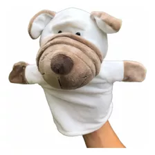 Cachorro Fantoche Pelúcia De Mão Teatro Infantil Animal 25cm