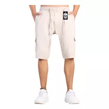 Bermuda Cargo Masculina Com 6 Bolsos Prática E Estilosa