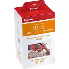 Papel Fotográfico P/ Impressora Canon Selphy Cp1000 Rp-108