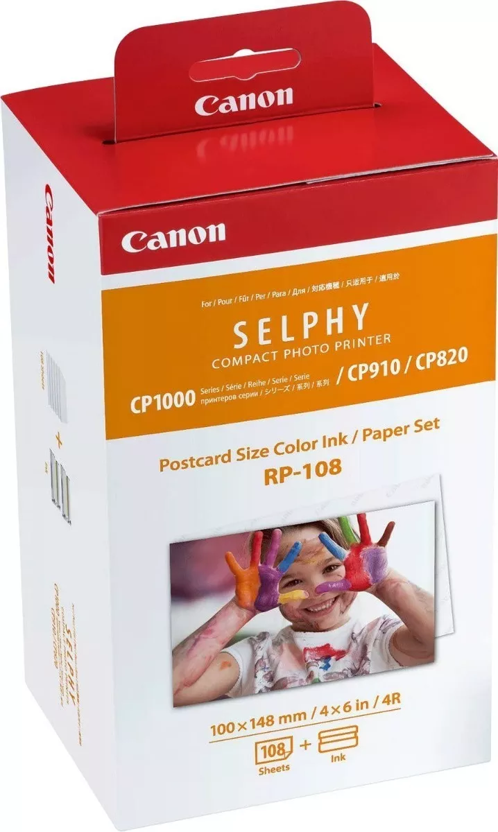Papel Fotográfico P/ Impressora Canon Selphy Cp1000 Rp-108