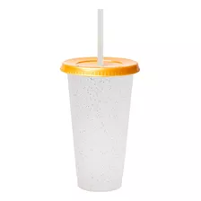 100 Vaso Reusable Glitter, Sin Personalizar, Varios Colores