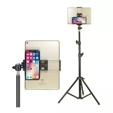 Tripé Pedestal 2 Metros + Suporte Tablet iPad Celular Selfie