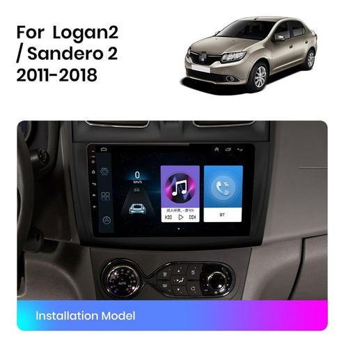 Coche Estreo Android Para Renault Logan Sandero Bt Carplay Foto 2