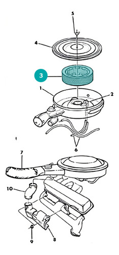 Filtro Motor Aire Para Chrysler Imperial 5.2l V8 1983 Foto 3