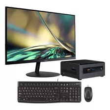 Computador Pc Nuc Celeron J4025 Ram 4gb Dd 64gb Acer Ips 22