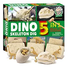 Toys Dinosaur Skeleton Dig Kit For Kids Break Into 5 Br...