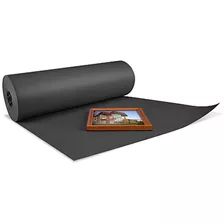 Rollo De Papel Kraft Negro De 60 Cm X 219 Mts Para Cuadros