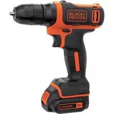 Taladro Destornillador Inalámbrico Black And Decker Bdcdd12c 12 V Max Lithium Ion + Accesorios Color Naranja/negro