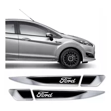 Adesivo Aplique Lateral Ford Fiesta Emblema Resinado Rs12 Cor Padrão