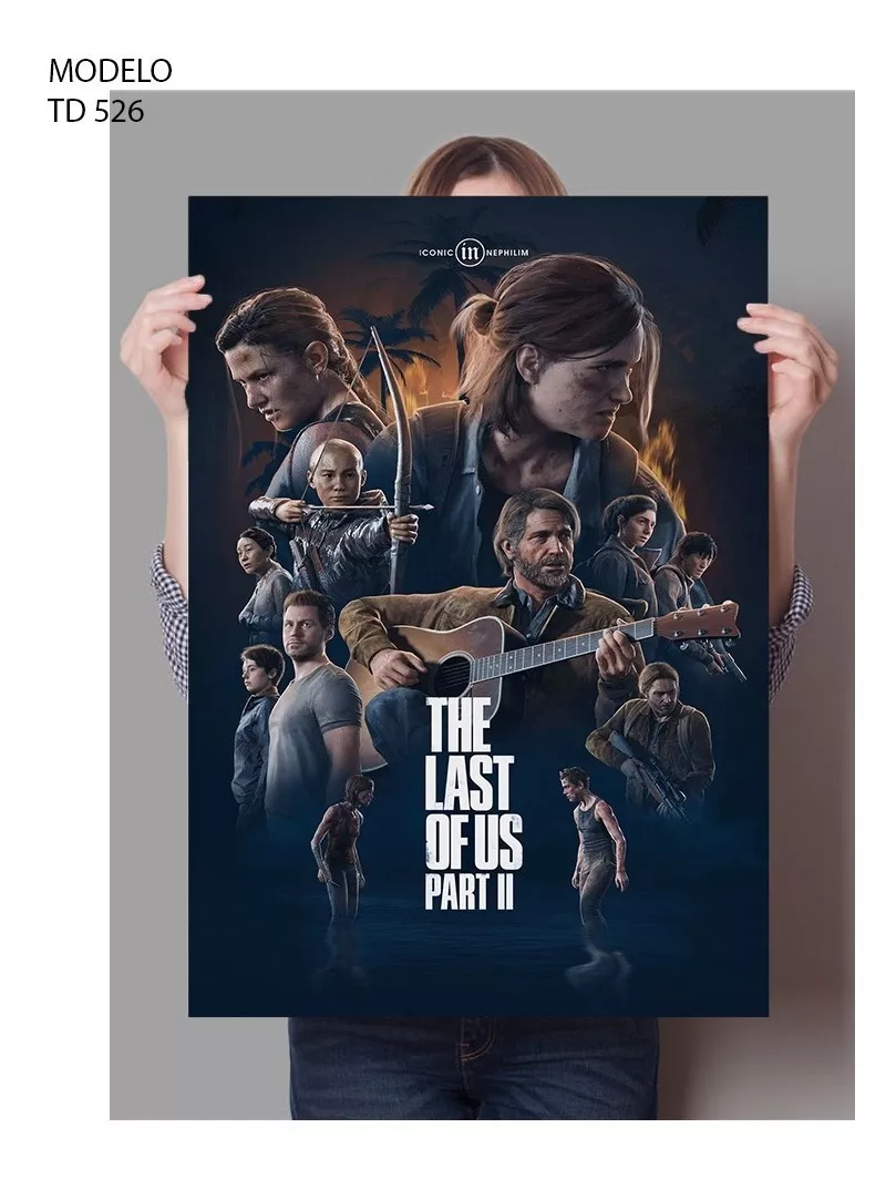 The Last Of Us Part Ii Poster Fotografía Hd 60 X 45 Cm 