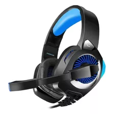 Auricular Gaming Phoinikas H9 Ps4 Pc Gamer Microfono Luces Color Negro Color De La Luz Azul