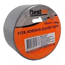Fita Adesiva Silver Tape Prata 45mm X 50m Premium Bestfer