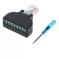 Ficha Rj45 Plug 8 Contactos Cat 5e Macho A Bornera