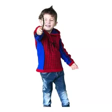 Blusa Casaco De Lã Infantil Tricot Com Capuz Para Crianças 