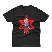 Camisa Camiseta Anime Naruto Sasuke Uchina Sharingan