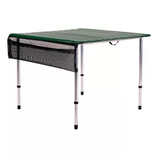 Mesa Plegable Adjustable Roll-a-table Camp Time Color: Verde