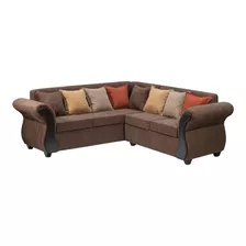 Sofa Seccional Intercambiable Essenza Donato Tela Cafe