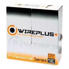 Cable Utp Cat 5e Bobina 100 Metros Marca Wireplus+ Cat5e