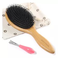 Bestool Cepillo Para El Cabello, Cerdas De Jabali Para Mujer