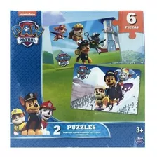 Rompecabezas Paw Patrol Puzzles 2 De 6 Piezas 30x20 Cm