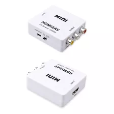 Mini Adaptador Conversor Hdmi P/ Video Composto 3rca Av