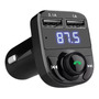 Transmisor Bluetooth Fm Auto Manos Libres Cargador Usb 3.5