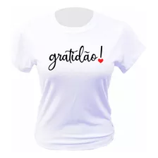 Camiseta - Gratidão- Moda Evangélica