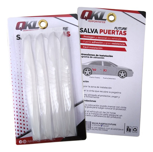 Protector Salva Puertas Auto Qkl Future Transparent Adhesivo