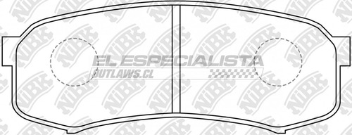 Pastilla De Freno Trasera Toyota Land Cruiser Prado 120 2003 Foto 2