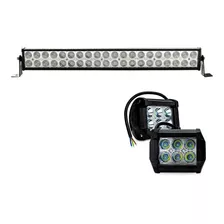 Barra 40 Leds Y Par Faro 6 Led Dually Universal 4x4