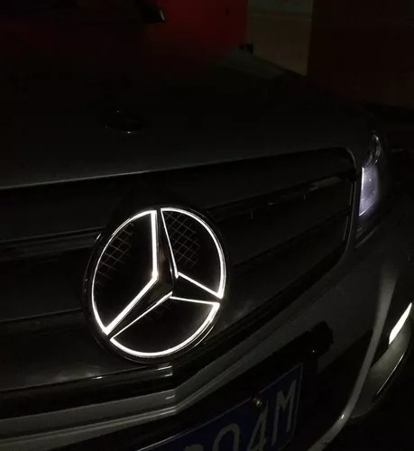 Led Emblema Frontal Aplicado A Mercedes Benz E300 Glk350 Cls Foto 4