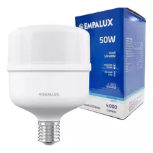 Lampada 50w Led Bulbo Bivolt Alta Potencia E-27 6500k Branco