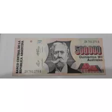 Billete 500 Mil Australes Serie B