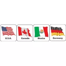 Eureka World Flags Stickers, 20 Países.