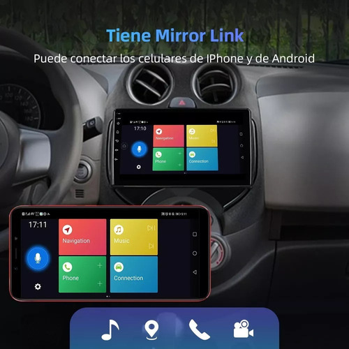Android Carplay Nissan March 12-20 Radio Touch Wifi Gps Usb Foto 9