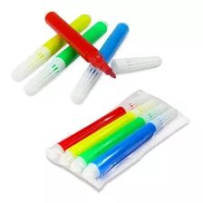 Set De 4 Mini Marcadores En Tinta Lavable