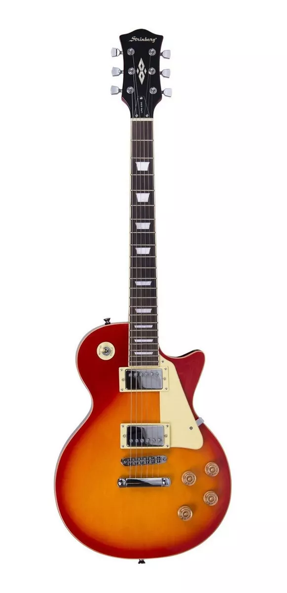 Guitarra Elétrica Strinberg Lps Series Lps230 Les Paul De  Tília Cherry Burst Brilhante Com Diapasão De Pau-rosa