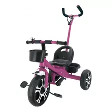 Triciclo Infantil Com Apoiador Rosa 7631 - Zippy Toys