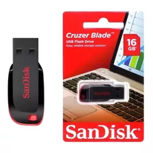 Pendrive Sandisk Cruzer Blade 16gb Negro/rojo