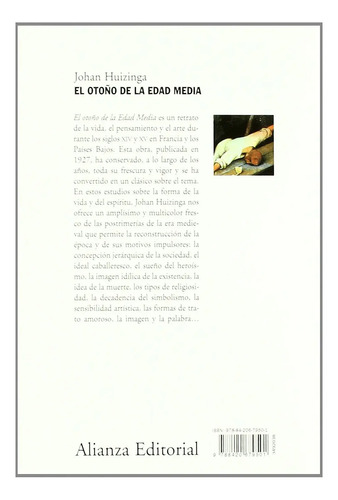 El Otoño De La Edad Media Johan Huizinga Alianza Nuevo — imagen 2