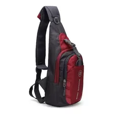 Mini Mochila Pochete De Peito Impermeável Resistente Premium Cor Vermelho