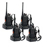 Pack 2 Radios Transmisor Walkie Talkie Baofeng 888s Color Negro Bandas De Frecuencia 400-470 Mhz