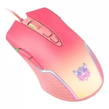 Mouse Gamer Onikuma Cw905 Con Luz Led Rgb Color Rosa Difuminado