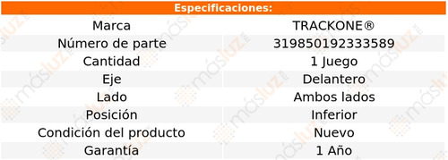 1 Pack Bujes Horquilla Delanteras Inf Sunbird 86/94 Trackone Foto 5